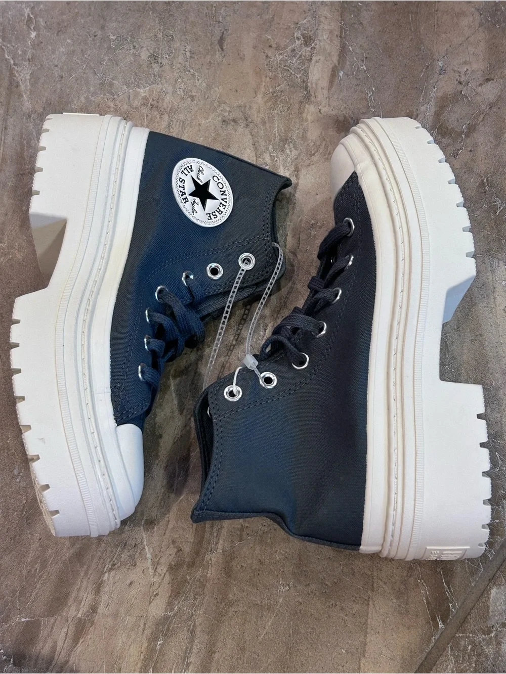 Converse CTAS Lugged Heel Hi Platform Shoes A10619C Women’s 7.5 Teal Green NEW